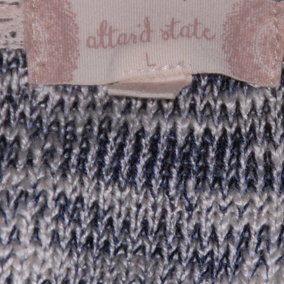 Altar'd State Blue & White Knit Sweater - Picture 5 of 5